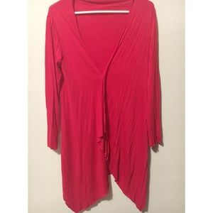 Red Draped Shrug Wrap